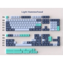 Light Hammerhead 104+68 Cherry Profile ABS Doubleshot Keycaps Set for Cherry MX Mechanical Gaming Keyboard